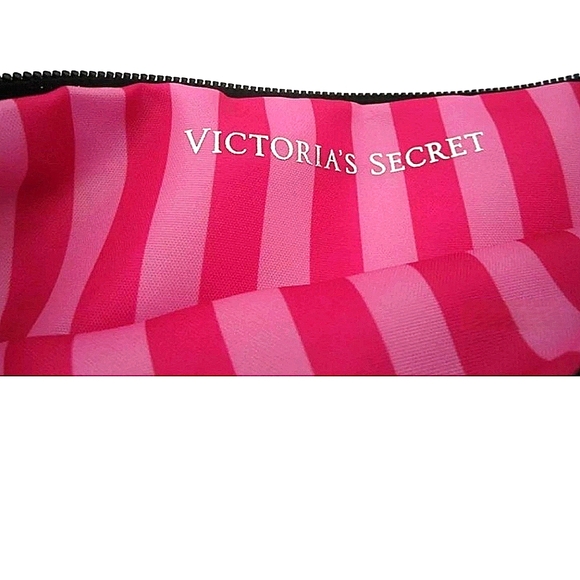 Victoria's Secret Angel Black Faux Leather Foldover Clutch 10.25"L 11.5"H 4.25"D - Picture 10 of 16